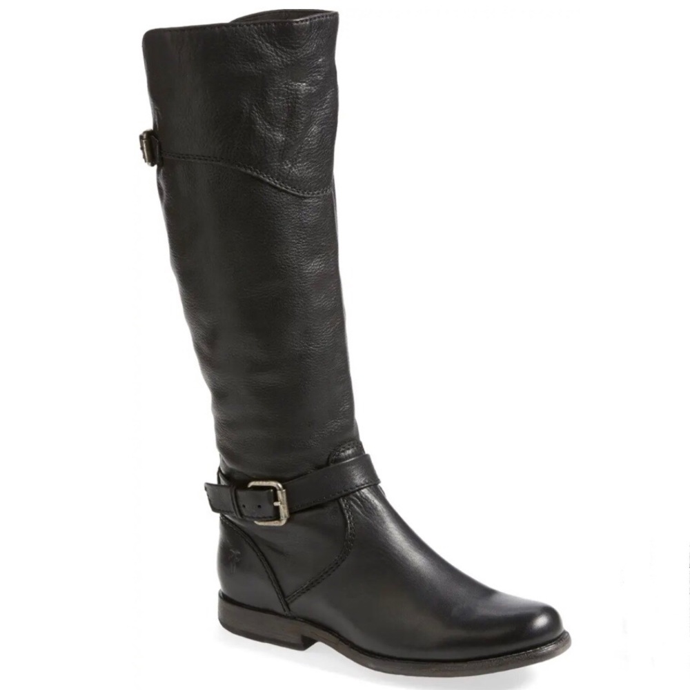 FRYE Phillip Tall Winter Moto Boot W/ Option To Extend Buckle For A Wide… - Picture 7 of 12